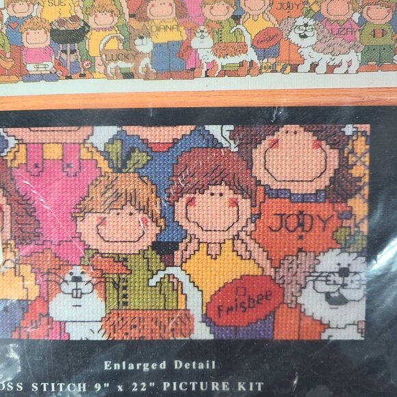 Our Family Personalized Cross Stitch Kit! 1994! GAY MARTHA ZURICH! DESIGN WORKS - Picture 5 of 7